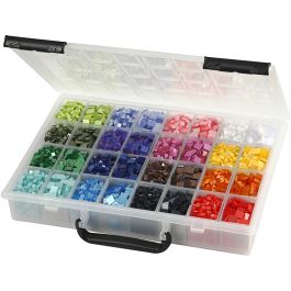 Mini Mosaic, size 5x5+10x10 mm, thickness 2 mm, 32x25 g/ 1 pack [HOB-51922]