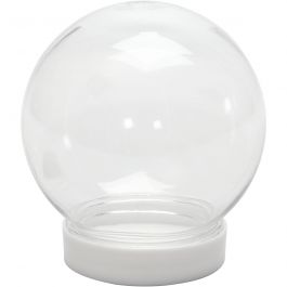 Snow globe, H: 8,5 cm, dia. 8 cm, hole size 4,7 cm, 1 pc [HOB-521380]
