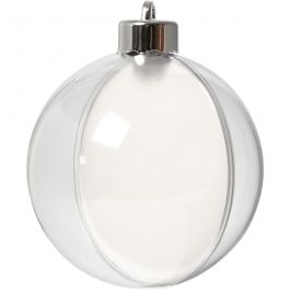 Baubles to Decorate, D: 8 cm, 5 pc/ 1 pack [HOB-52141]