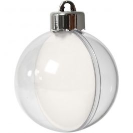 Baubles to Decorate, D: 6 cm, 8 pc/ 1 pack [HOB-52142]