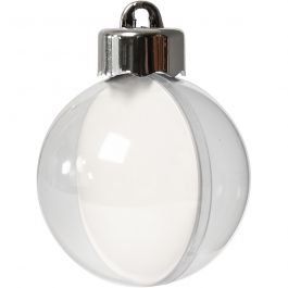 Baubles to Decorate, D: 5 cm, 10 pc/ 1 pack [HOB-52143]