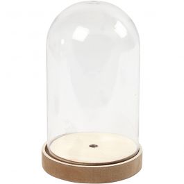 Bell on a Wooden Stand, H: 18 cm, D: 11 cm, 1 pack [HOB-52163]