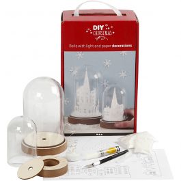Kits for bells with inner decoration, H: 12,5+18 cm, 2 pc/ 1 pack [HOB-52167]
