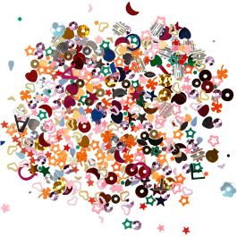 Sequin Sprinkle, size 2-5 mm, 170 g/ 1 pack [HOB-52173]