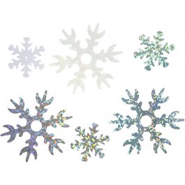 Sequins, light blue, silver, white, D: 25+45 mm, 30 g/ 1 pack [HOB-52177]