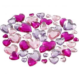 Rhinestones, purple, size 6+10+14 mm, 252 pc/ 1 pack [HOB-52187]