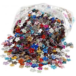 Rhinestones, assorted colours, D: 6+10+12 mm, 2520 pc/ 1 pack [HOB-52203]