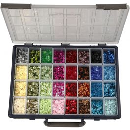 Sequins, D: 6 mm, 32x25 g/ 1 pack [HOB-52232]