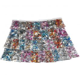 Rhinestones, assorted colours, D: 6-16 mm, 32 pack/ 1 pack [HOB-52239]