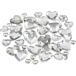 Rhinestones, silver, size 6+10+14 mm, 252 pc/ 1 pack [HOB-52242]