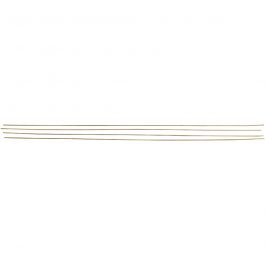 Metal bar, brass colour, L: 45 cm, D: 2 mm, 5 pc/ 1 pack [HOB-52317]