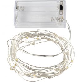 LED String of Lights, silver, L: 3,15 m, 1 pc [HOB-52329]