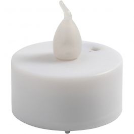 LED Tea Light Candles, H: 35 mm, D: 38 mm, 6 pc/ 1 pack [HOB-52332]