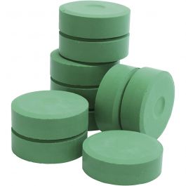 Watercolour, green, H: 19 mm, D 57 mm, 10 pc/ 1 pack [HOB-627264]