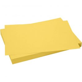 Card, sheet 50x70 cm, 270 g, sun yellow, 10 sheet/ 1 pack [HOB-540914]