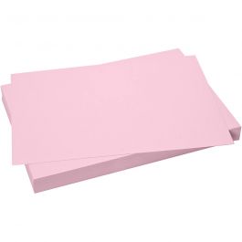 Card, sheet 50x70 cm, 270 g, light pink, 10 sheet/ 1 pack [HOB-540940]
