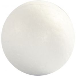 Polystyrene Balls, white, D: 3 cm, 10 pc/ 1 pack [HOB-543011]