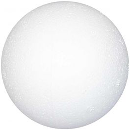 Polystyrene Balls, white, D: 7 cm, 50 pc/ 1 pack [HOB-543072]