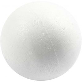 Polystyrene Balls, white, D: 12 cm, 25 pc/ 1 bag [HOB-543130]