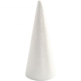 Cone, white, H: 19,5 cm, D: 7 cm, 1 pc [HOB-54362]