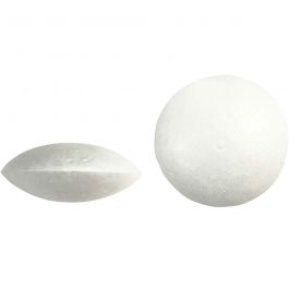 Ufo, white, D: 7,5 cm, thickness 31 mm, 100 pc/ 1 pack [HOB-543700]