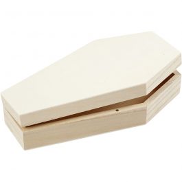 Coffin with magnetic lock, H: 4 cm, L: 18 cm, W: 10 cm, 1 pc [HOB-54417]