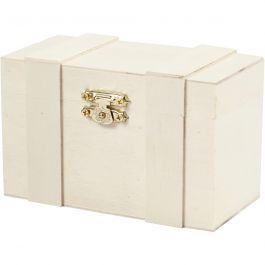 Treasure chest, H: 7,5 cm, L: 12 cm, W: 6 cm, 1 pc [HOB-54433]