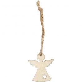Hanging Christmas ornament, H: 3,2 cm, W: 2,9 cm, thickness 2,7 mm, 24 pc/ 1 pack [HOB-54465]