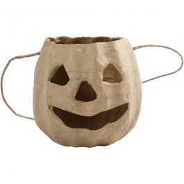 Pumpkin head basket, H: 8,5 cm, D: 9 cm, 1 pc [HOB-54908]