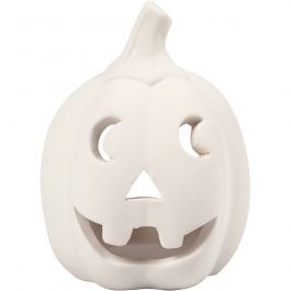 Tea Light Candle Holder, white, H: 9,5 cm, D: 6,5 cm, 12 pc/ 1 box [HOB-55518]