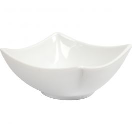 Bowl, white, H: 4,5 cm, D: 10 cm, 2 pc/ 1 pack [HOB-555230]