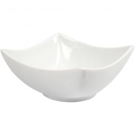 Bowl, white, H: 4,5 cm, D: 10 cm, 12 pc/ 1 box [HOB-55523]