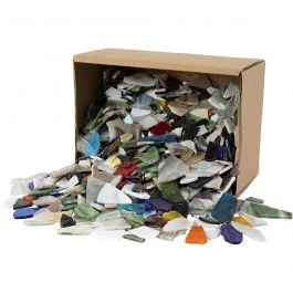 Mozaiek, afm 8-20 mm, dikte 2-3 mm, diverse kleuren, Kleuren selectie, 2kg [HOB-55527]