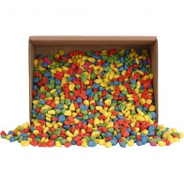 Mosaic stones, bold colours, size 8-10 mm, thickness 5 mm, 2 kg/ 1 pack [HOB-55528]