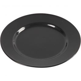 Side Plates, black, D: 19 cm, 6 pc/ 1 box [HOB-55590]