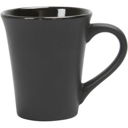 Mug, black, H: 10 cm, D: 5,9-8,7 cm, 300 ml, 12 pc/ 1 box [HOB-55609]