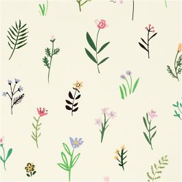 Gift wrap, flora, W: 50 cm, 80 g, 100 m/ 1 roll [HOB-556432]