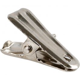 Decorative pegs, silver, L: 27 mm, W: 14 mm, 10 pc/ 1 pack [HOB-559540]