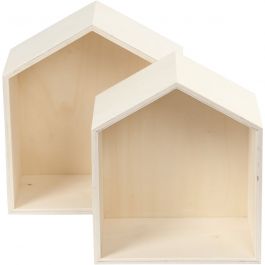 Storage Boxes, H: 22,5+25 cm, depth 12,5 cm, W: 19,5+22,5 cm, 2 pc/ 1 set [HOB-56163]