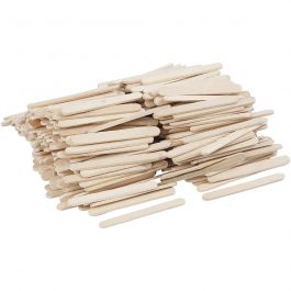 Ice Lolly Sticks, L: 5,5 cm, W: 6 mm, 400 pc/ 1 pack [HOB-563021]