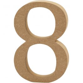 Number, 8, H: 13 cm, thickness 2 cm, 1 pc [HOB-56346]