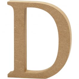 Letter, D, H: 8 cm, thickness 1,5 cm, MDF, 1pc