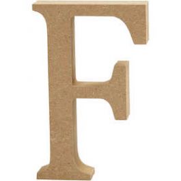 Letter, F, H: 8 cm, thickness 1,5 cm, MDF, 1pc