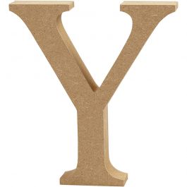 Letter, Y, H: 8 cm, thickness 1,5 cm, MDF, 1pc