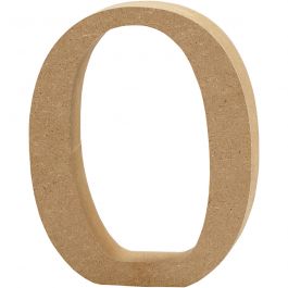 Number, 0, H: 8 cm, thickness 1,5 cm, MDF, 1pc