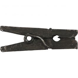 Mini Clothes Peg, L: 25 mm, W: 3 mm, black, 36pcs
