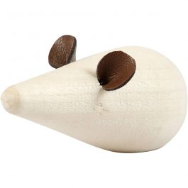 Mouse, L: 6,5 cm, D: 3,5 cm, 2 pc/ 1 pack [HOB-56559]