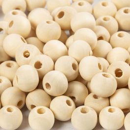Wooden Bead, D: 8 mm, hole size 2 mm, 100 pc/ 1 pack [HOB-566620]
