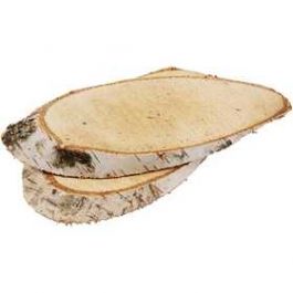 Wood Slices, approx. 15x9 cm, thickness 15 mm, 7pcs [HOB567030]