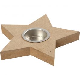 Tea Light Candle Holder, H: 18 mm, D: 15 cm, 1 pc [HOB-56708]